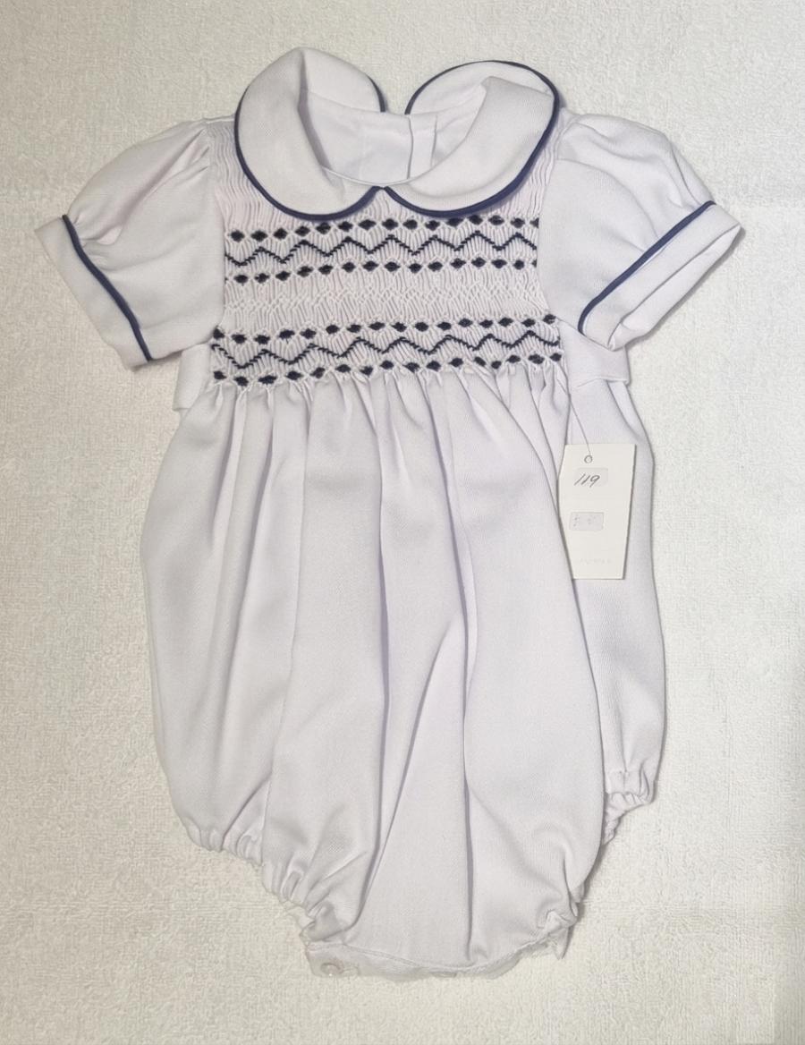 Bombachon de viyela blanco