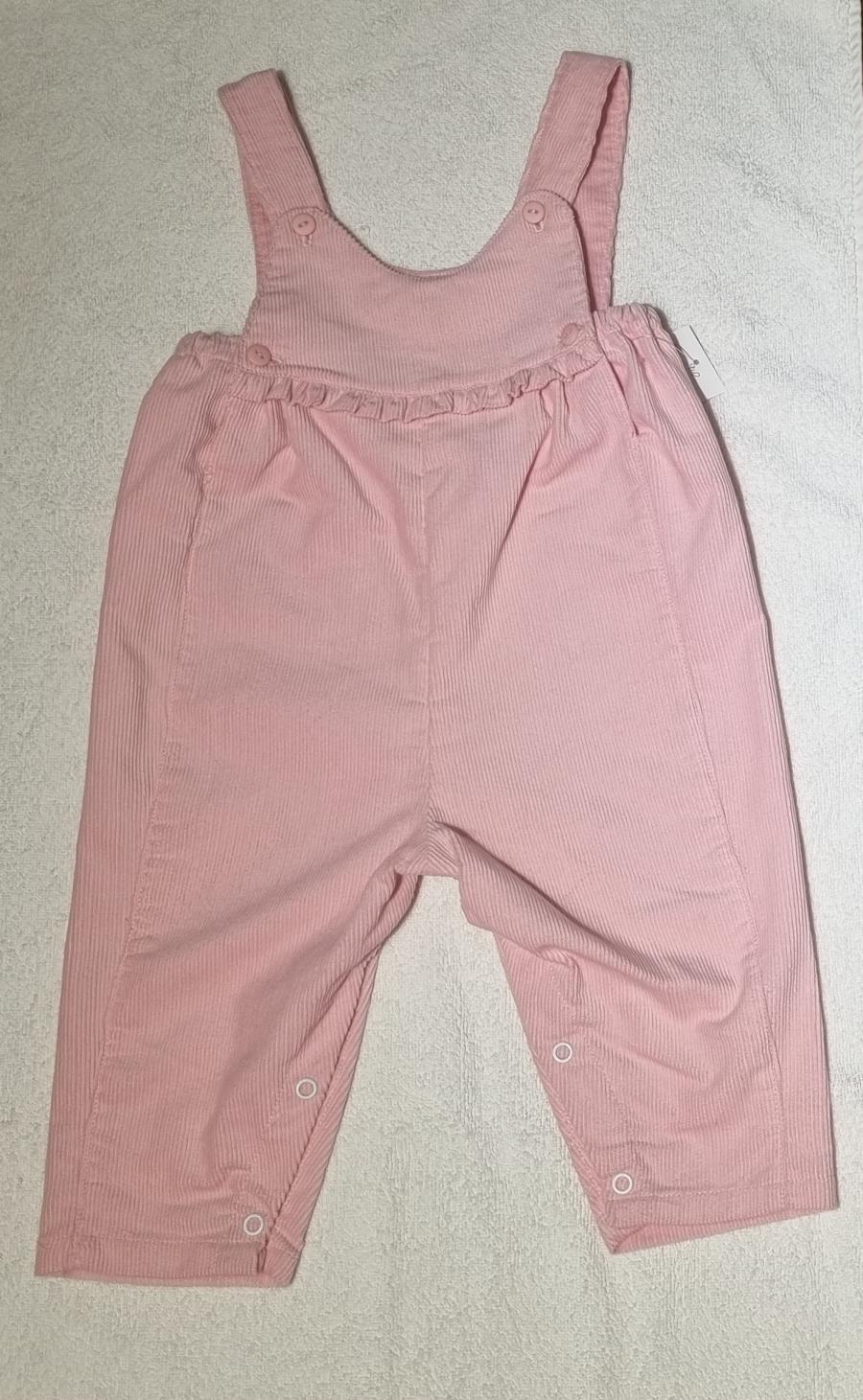 Jardinero corderoy rosa