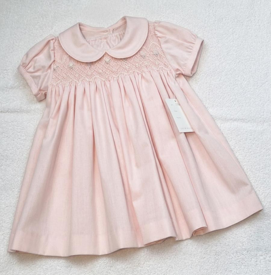 Vestido viyela rosa