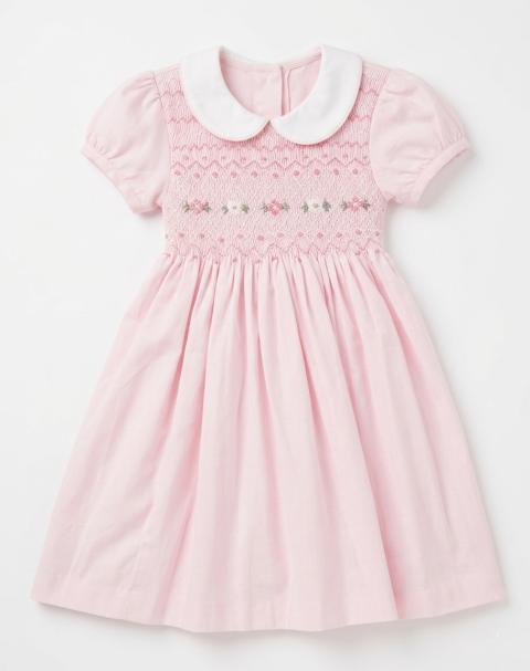 Vestido viyela rosa