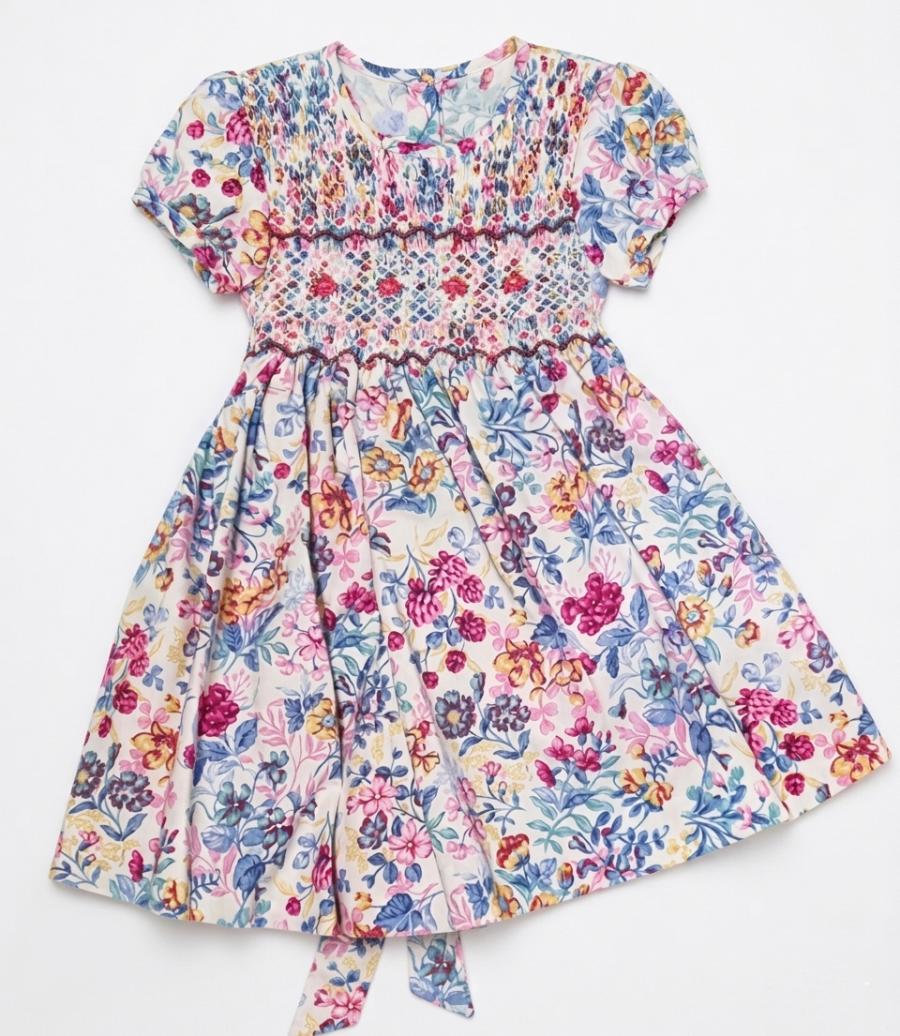 Vestido viyela estampado