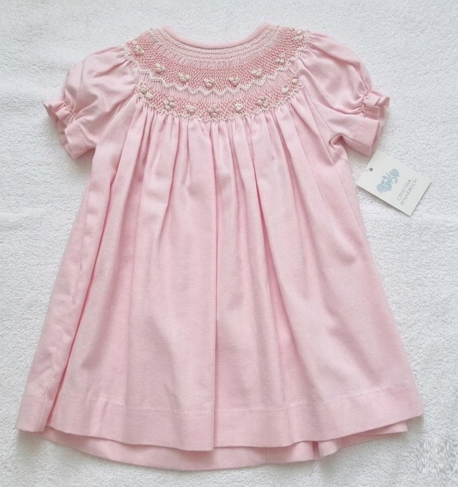 Vestido viyela rosa