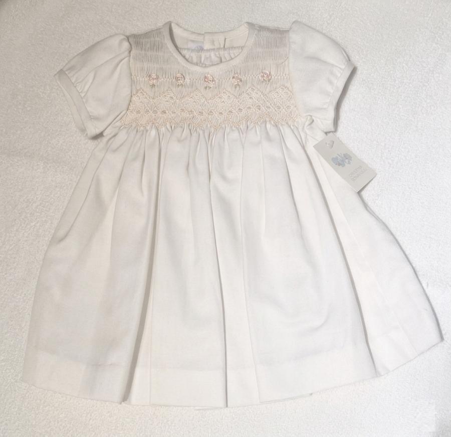 Vestido punto smock viyela 