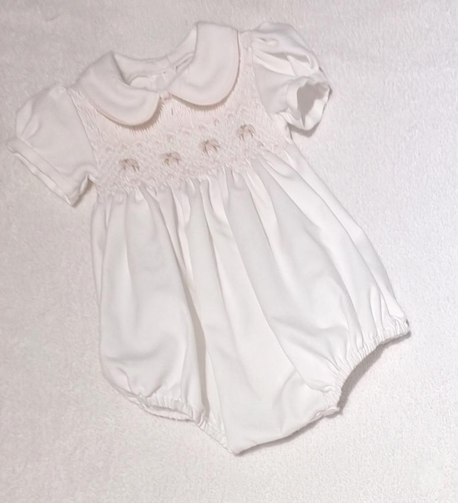 Bombachon de viyela blanco