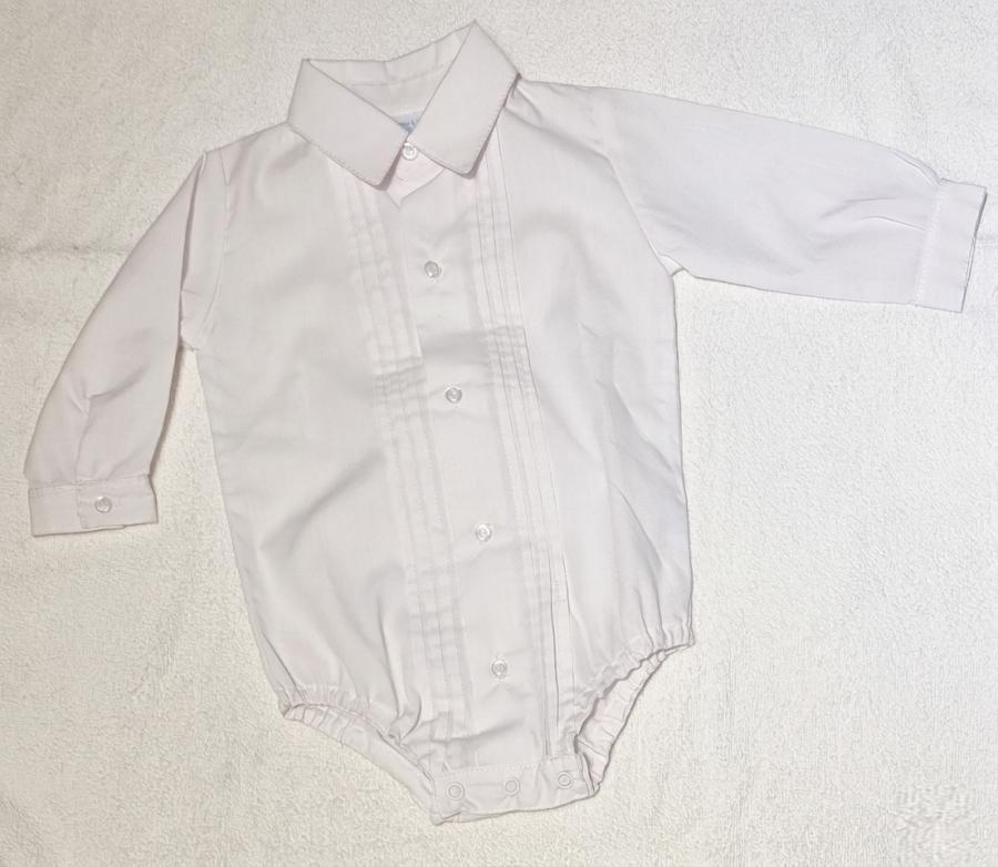  Camisa body con alforcitas  blanca
