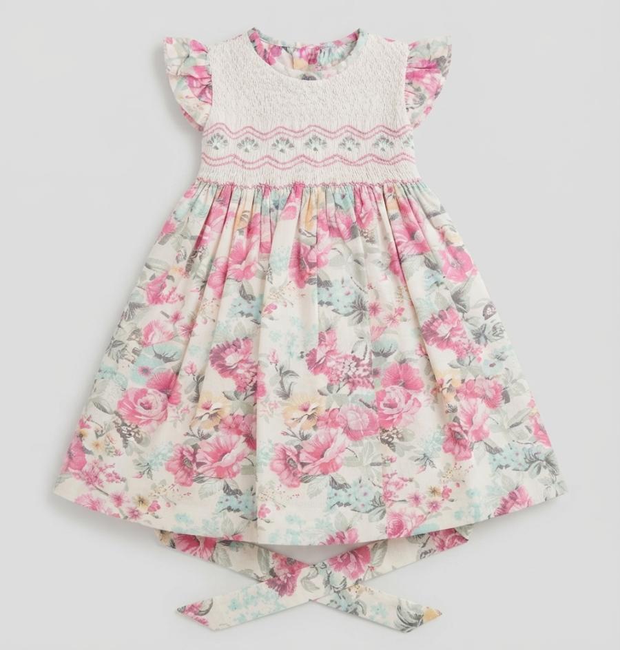 Vestido punto smock