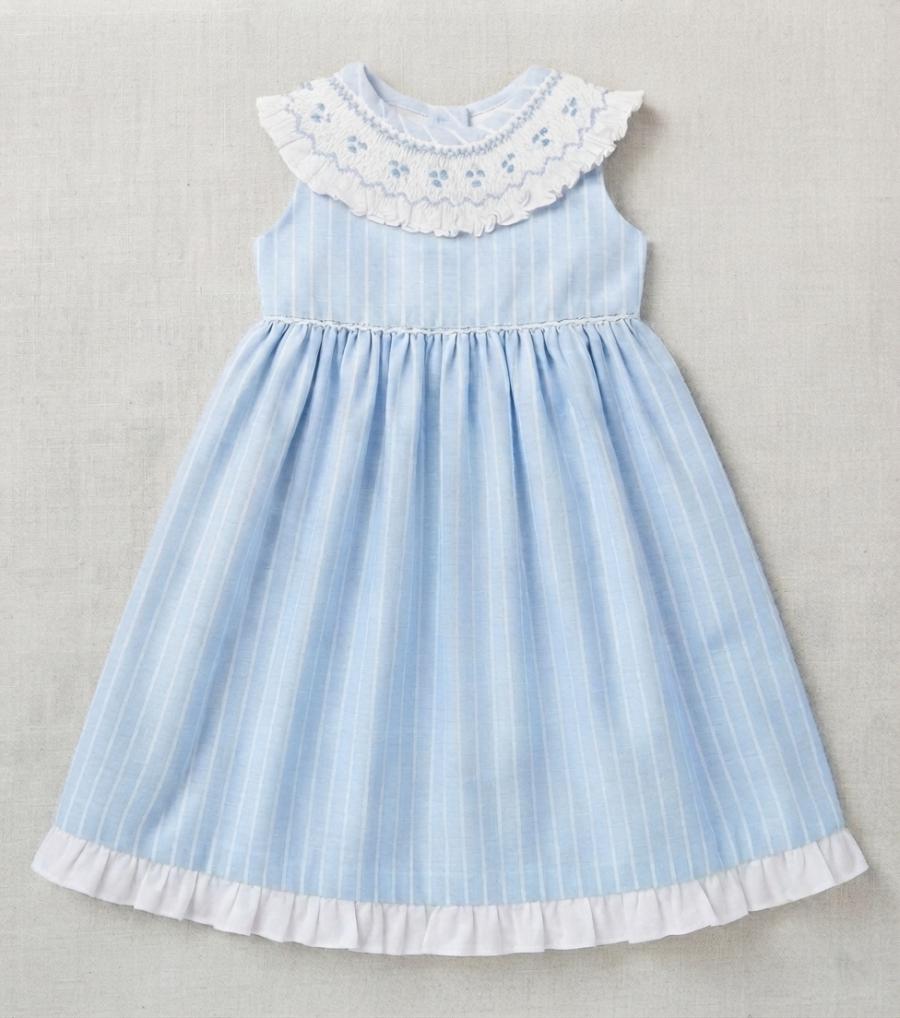 Vestido lino rayado