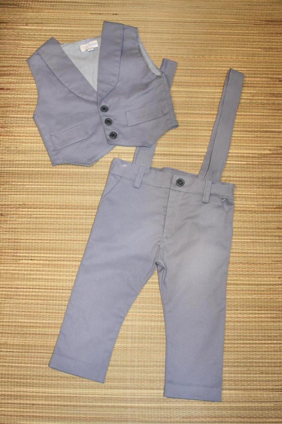 Chaleco y pantalon con tiradores