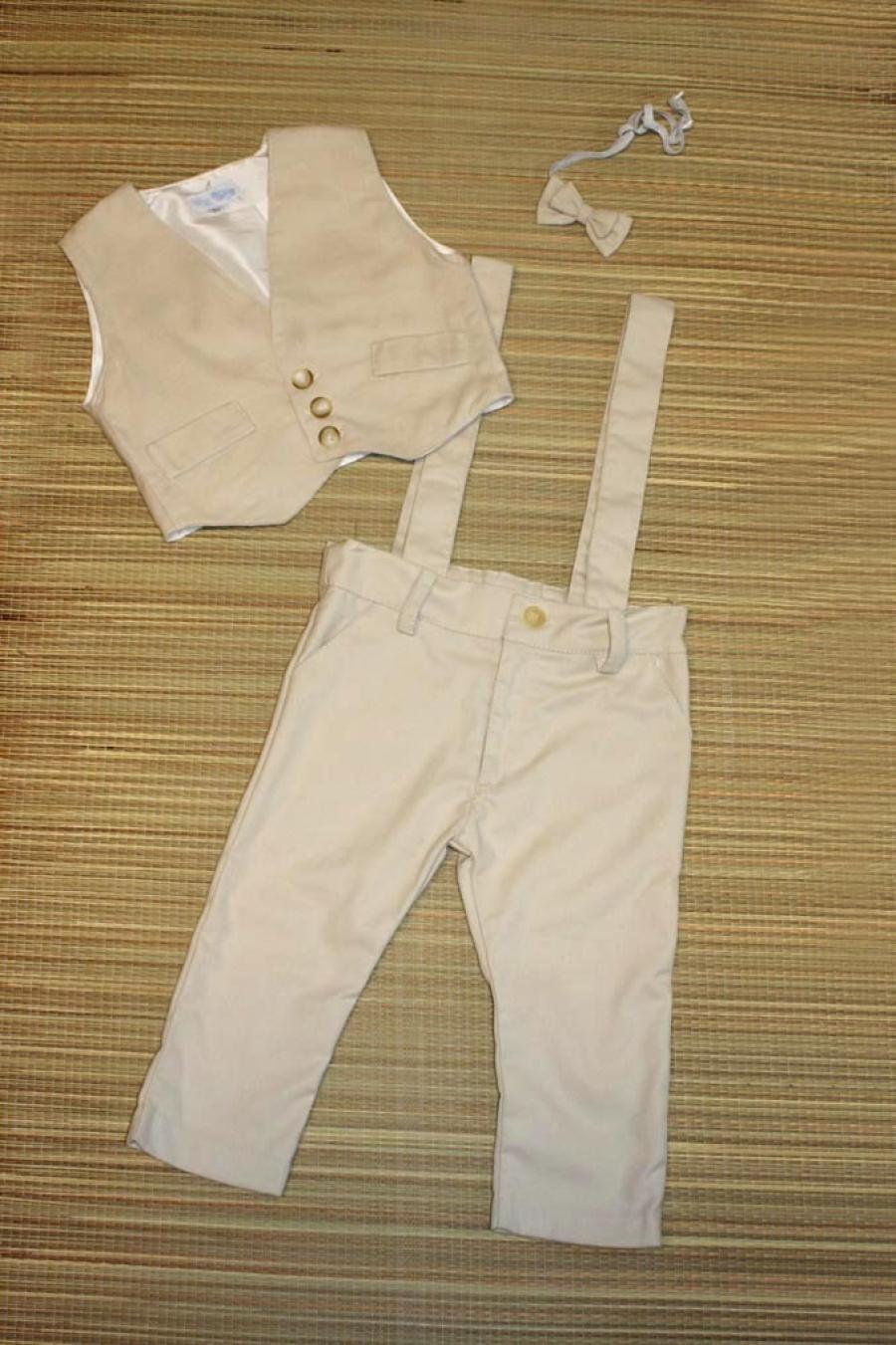 Chaleco y pantalon con tiradores